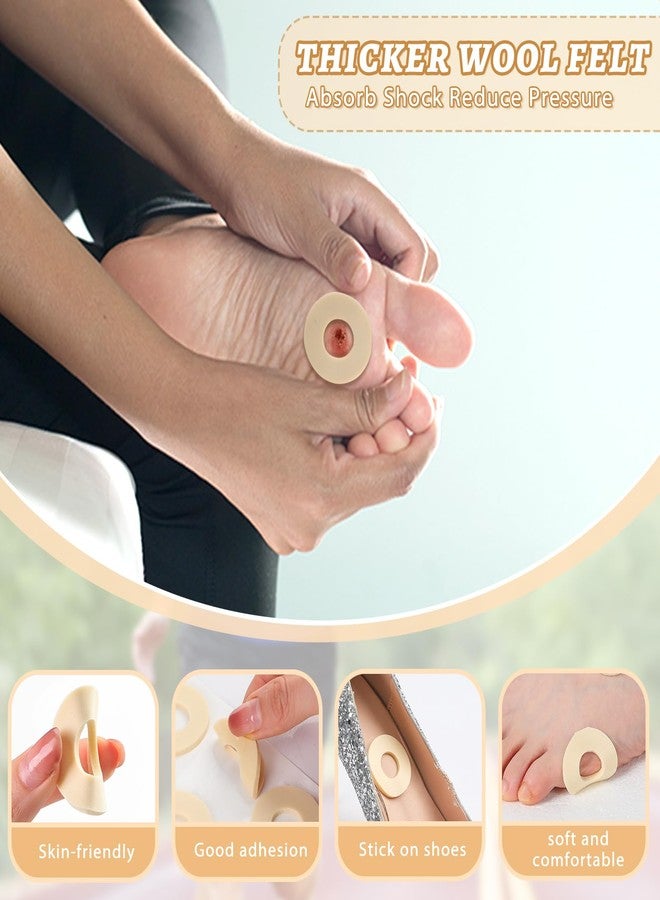 Threlaco وسائد ثريلاكو 60 قطعة من الإسفنج الناعم، وسائد دائرية للمسامير، مقاومة للماء، ذاتية اللصق، لحماية باطن القدم من الاحتكاك والتآكل، مناسبة للرجال والنساء، للعناية بالقدم - Image 5